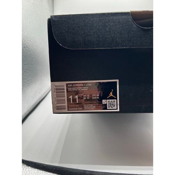 Air Jordan 1 low “Grey White” size 11 mens - Picture 6 of 6